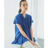 【夏に嬉しい機能つき】ひんやりさらさら シャーリングブラウス | THE SHOP TK | 詳細画像3 