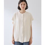 【ひんやり/遮熱/セットアップ可】やみつきになる とろみバンドカラーブラウス | THE SHOP TK | 詳細画像17 