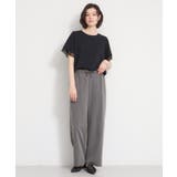 【M-XL/ひんやり/吸水速乾/UV】上品な透け感 袖口シアーTシャツ | THE SHOP TK | 詳細画像6