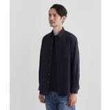 ネイビー(094) | 【Made in JAPAN】播州織 ドビー千鳥シャツ | TAKEO KIKUCHI