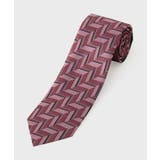 ピンク(372) | 矢絣紋シャドーストライプネクタイ | TAKEO KIKUCHI