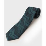 グリーン(022) | 【Made in JAPAN】流水紋様ネクタイ | TAKEO KIKUCHI