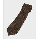 ブラウン(543) | 菱紋ペイズリーネクタイ | TAKEO KIKUCHI