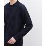 【Made in JAPAN】ビッグチェック＆スライドパズル柄 ニット | TAKEO KIKUCHI | 詳細画像6 