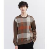 【Made in JAPAN】ビッグチェック＆スライドパズル柄 ニット | TAKEO KIKUCHI | 詳細画像9 