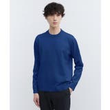 ブルー(093) | 【Sサイズ～】アンチピリング テーラードネック ニット | TAKEO KIKUCHI