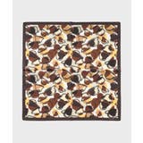 ブラウン(144) | ボーラーハットプリントハンカチ | TAKEO KIKUCHI