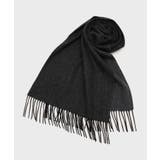 ブラック(519) | 【洗えるベビーカシミヤ】 ベビーカシミヤ無地マフラー | TAKEO KIKUCHI