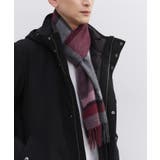 【洗えるカシミヤ】 ピュアカシミヤ パネルチェックマフラー | TAKEO KIKUCHI | 詳細画像12 