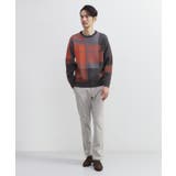 ランダム チェック ジャカード ニット | TAKEO KIKUCHI | 詳細画像14 