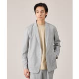 グレー(012) | 【抗菌防臭】尾州リネンブレンド ドビーメッシュ カーディガン | TAKEO KIKUCHI