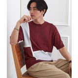 カラーブロッキング プルオーバー ニット | TAKEO KIKUCHI | 詳細画像18 