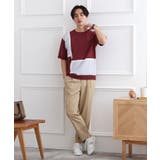 カラーブロッキング プルオーバー ニット | TAKEO KIKUCHI | 詳細画像19 