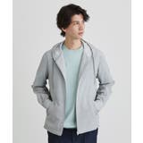 チャコールグレー(014) | 【軽羽織】リップル プリント シャツパーカ | TAKEO KIKUCHI