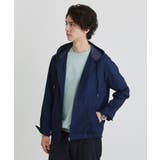 ネイビー(094) | 【軽羽織】リップル プリント シャツパーカ | TAKEO KIKUCHI