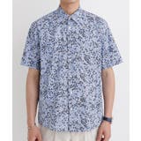 ストライプ小花プリント 半袖シャツ | TAKEO KIKUCHI | 詳細画像2 