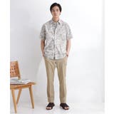 ストライプ小花プリント 半袖シャツ | TAKEO KIKUCHI | 詳細画像16 