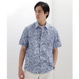 ストライプ小花プリント 半袖シャツ | TAKEO KIKUCHI | 詳細画像18 