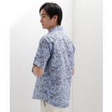 ストライプ小花プリント 半袖シャツ | TAKEO KIKUCHI | 詳細画像19 