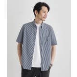 ネイビー(394) | 【COOL CITY WEAR】ストライプジャージ | TAKEO KIKUCHI