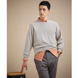 ライトグレー(011) | カラーメランジ プルオーバーニット | TAKEO KIKUCHI