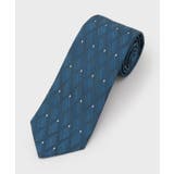 グリーン(422) | 【縁起の良いネクタイ】PNJ 菱紋ネクタイ | TAKEO KIKUCHI