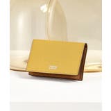 イエロー(532) | 【ソフト＆ナチュラル】ミニメッシュ レザー 名刺入れ | TAKEO KIKUCHI