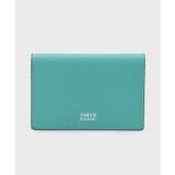 ブルーグリーン(597) | 【ソフト＆ナチュラル】ミニメッシュ レザー 名刺入れ | TAKEO KIKUCHI