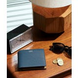 ピーコックブルー(524) | 【ソフト＆ナチュラル】ミニメッシュ レザー 2つ折り財布 | TAKEO KIKUCHI