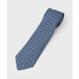 ブルーグリーン(098) | 【Made in JAPAN】矢絣（やがすり）シルクネクタイ | TAKEO KIKUCHI