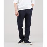 ダークネイビー(094) | 【Sサイズ～】メランジ ストレッチ ジャージー スラックス | TAKEO KIKUCHI