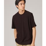 ボルドー(064) | 【尾州織/Made in JAPAN】メランジ Tシャツ | TAKEO KIKUCHI