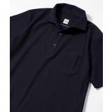 ネイビー(094) | 【尾州織】メランジメッシュ ポロシャツ | TAKEO KIKUCHI