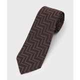 ブラウン(343) | フィラメントシルク 網代文様シャドーストライプネクタイ | TAKEO KIKUCHI