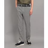 ブラック(119) | 【撥水加工】千鳥デザイン ストレートパンツ | adabatmen