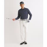 【吸湿発熱】ボーダーデザイン 長袖ハーフジッププルオーバー | adabatmen | 詳細画像8