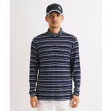 【吸湿発熱】ボーダーデザイン 長袖ハーフジッププルオーバー | adabatmen | 詳細画像11