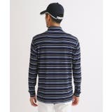 【吸湿発熱】ボーダーデザイン 長袖ハーフジッププルオーバー | adabatmen | 詳細画像13