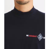 【吸湿発熱】メッセージロゴデザイン 長袖モックネックプルオーバー | adabatmen | 詳細画像22