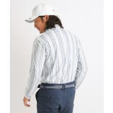 JAZZモチーフ ストライプデザイン 長袖ポロシャツ | adabatmen | 詳細画像1