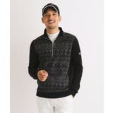 ブラック(419) | 【吸湿発熱】JAZZモチーフデザイン 長袖プルオーバー | adabatmen