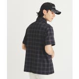 【ADBT】チェックデザイン 半袖ハーフジッププルオーバー | adabatmen | 詳細画像1