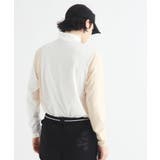 【ADBT】ツートーンカラーデザイン 長袖モックネックプルオーバー | adabatmen | 詳細画像1