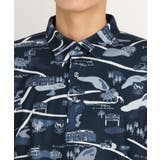 ゴルフマップデザイン 長袖ポロシャツ | adabatmen | 詳細画像12