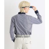 サッカーストライプ 長袖ポロシャツ | adabatmen | 詳細画像1