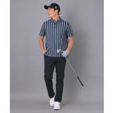 吸水速乾 UVカット ワインシャンブレーストライプポロシャツ | adabatmen | 詳細画像11