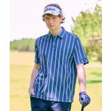 吸水速乾 UVカット ワインシャンブレーストライプポロシャツ | adabatmen | 詳細画像13