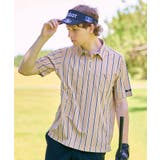 吸水速乾 UVカット ワインシャンブレーストライプポロシャツ | adabatmen | 詳細画像5