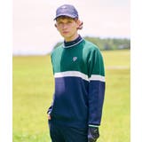 【新レーベル ADABAT NAVY】トリコロールクルーニット | adabatmen | 詳細画像1