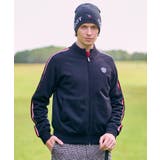 【新レーベル ADABAT NAVY】スリーブラインニットブルゾン | adabatmen | 詳細画像1